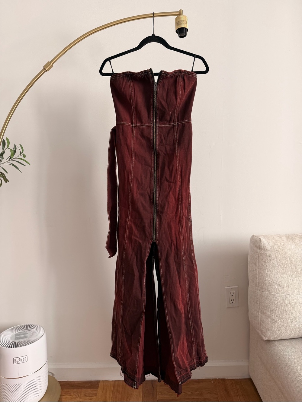 NWOT Bershka Long denim Generation Bershka bandeau dress